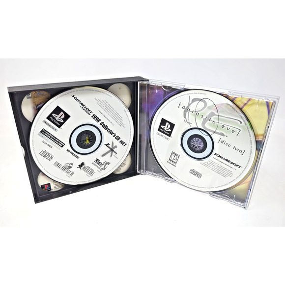 Parasite Eve Black Label PlayStation 1 PS1 CIB Complete w/ SquareSoft Demo Disc - Picture 3 of 5